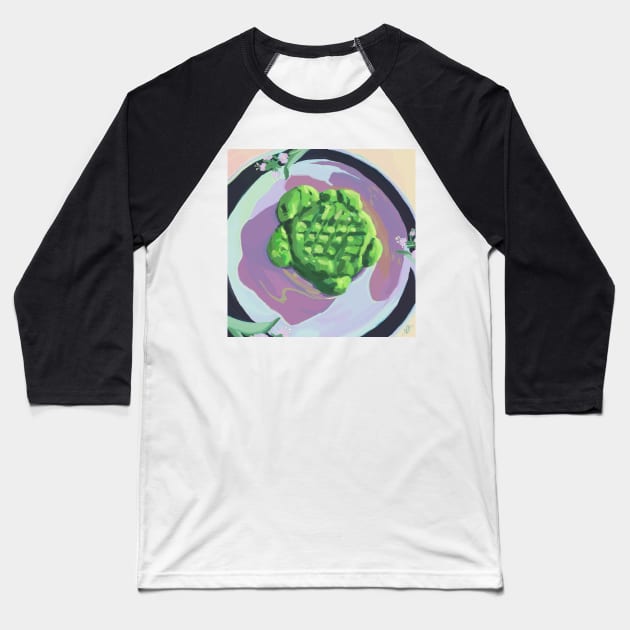 Matcha Turtle Cookie Baseball T-Shirt by venglehart